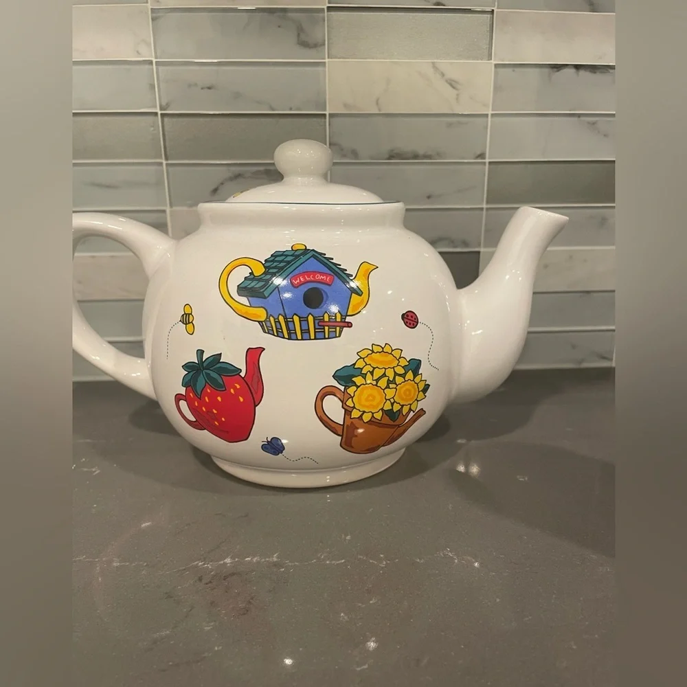 Vintage Garden Tea Party Set from Signature Floral Stoneware